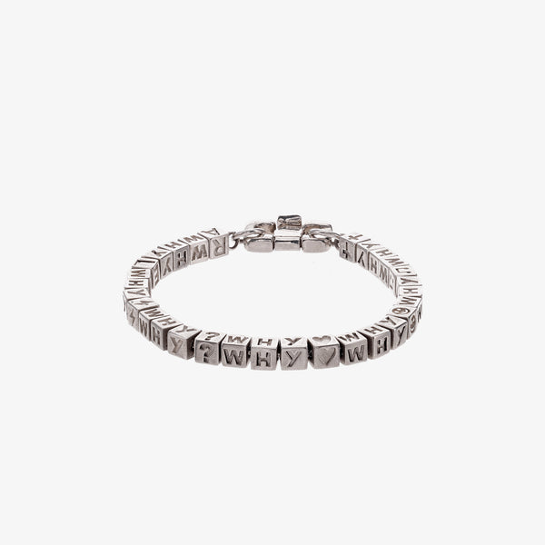 THE SIGNATURE WHY BRACELET - SILVER